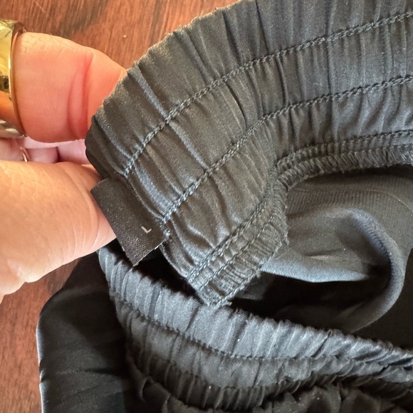 Nuuds Black Satin Pajama Set size large - Picture 5 of 7